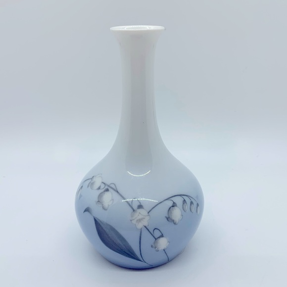 Bing & Grondahl Kjobenhavn Denmark LILY OF THE VALLEY bud vase - Picture 1 of 7
